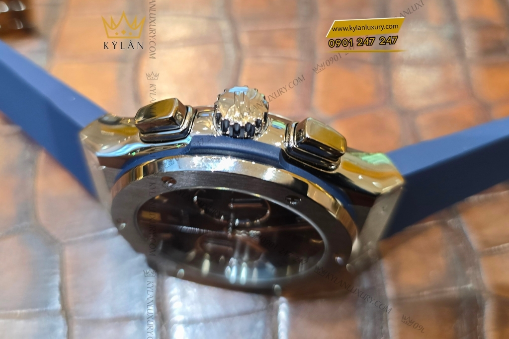 Kỳ Lân Luxury hublot classic fusion chronograph titanium blue 45mm 11 Đồng hồ Hublot Classic Fusion Chronograph Titanium Blue 45mm