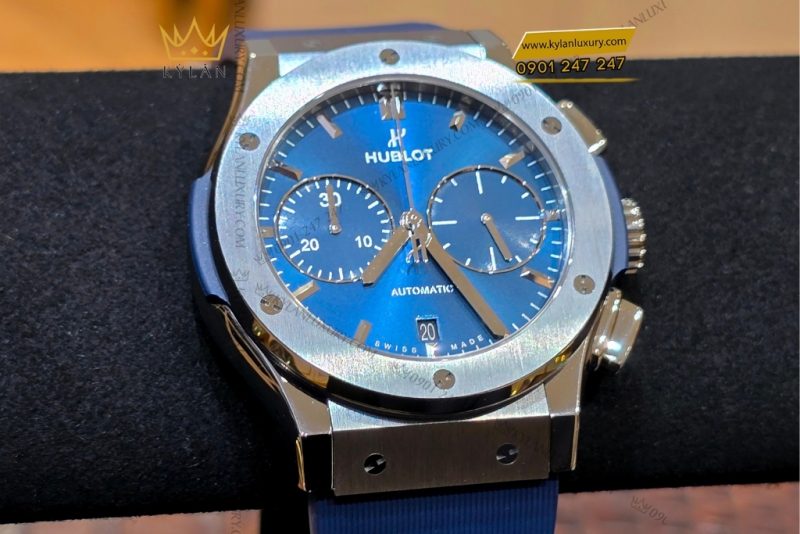 Đồng hồ Hublot Classic Fusion Chronograph Titanium Blue 45mm