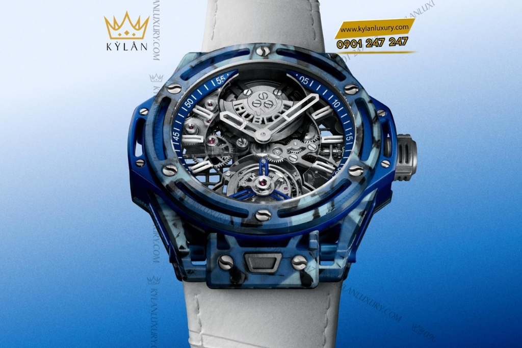 Kỳ Lân Luxury hublot novak djokovic goat edition blue 44mm 6 Đồng hồ Hublot Big Bang Tourbillon Novak Djokovic GOAT Edition Blue 44mm
