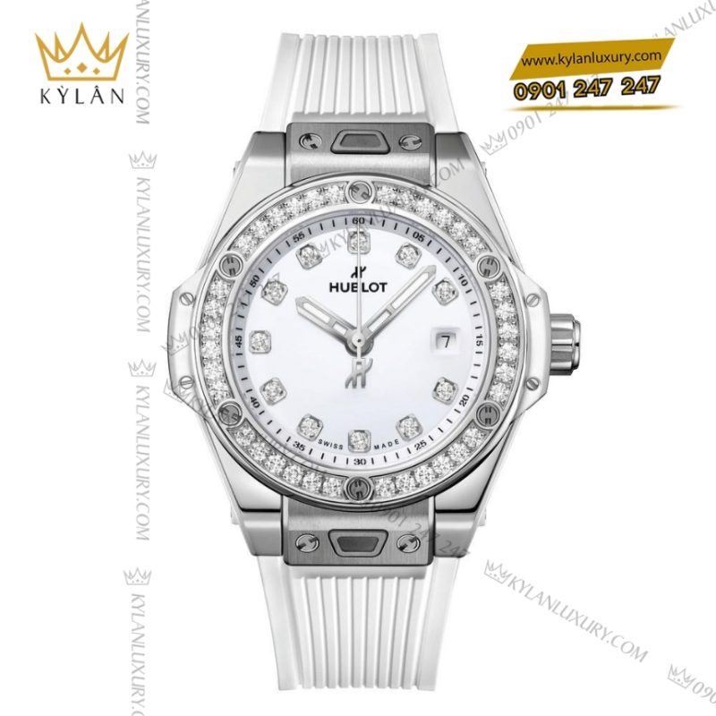 Đồng hồ Hublot Big Bang One Click Steel trắng kim cương 33mm