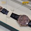 Khóa gập Rolex vương miện vành khía vàng hồng Au750