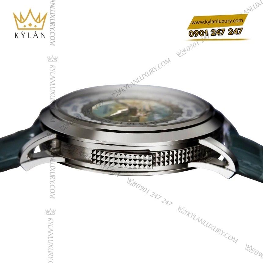 Kỳ Lân Luxury patek philippe grand complications world time 5531g 001 10 Đồng hồ Patek Philippe Grand Complications World Time vàng trắng 5531G-001