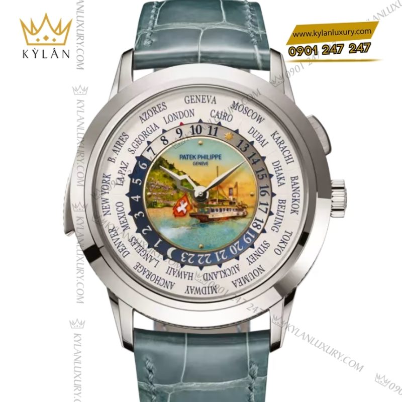 Đồng hồ Patek Philippe Grand Complications World Time vàng trắng 5531G-001