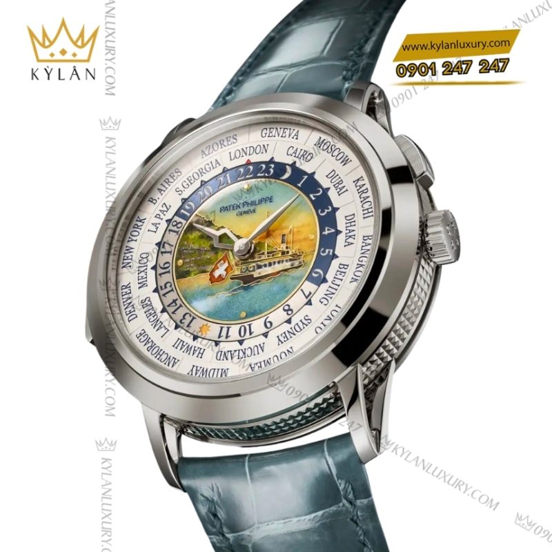 Đồng hồ Patek Philippe Grand Complications World Time vàng trắng 5531G-001