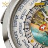 Đồng hồ Patek Philippe Grand Complications World Time vàng trắng 5531G-001