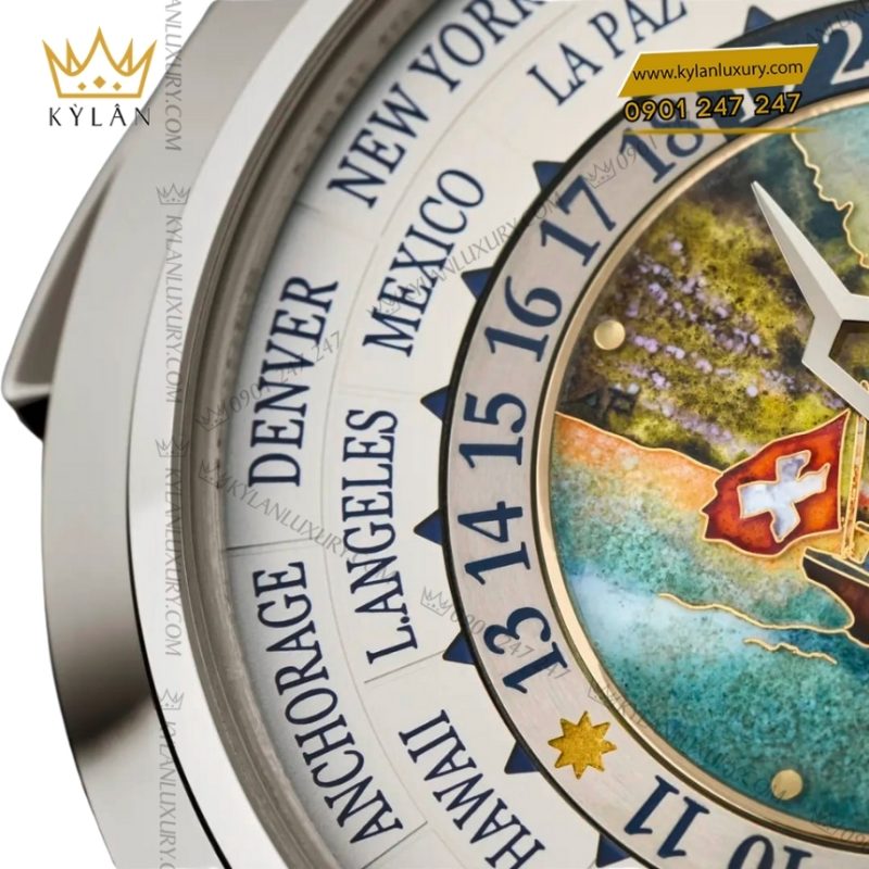 Đồng hồ Patek Philippe Grand Complications World Time vàng trắng 5531G-001