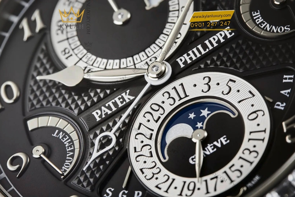 Kỳ Lân Luxury patek philippe grandmaster chime 6300 400g 001 3 Đồng hồ Patek Philippe Grand Complications 6300/400G-001