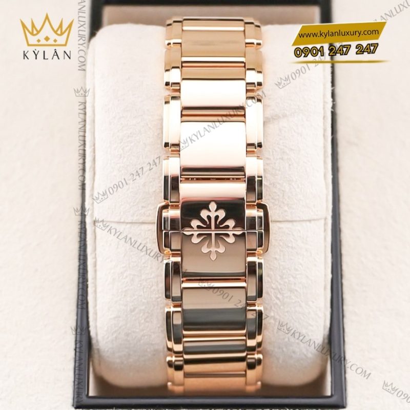 Đồng hồ Patek Philippe Twenty~4 mặt nâu sunburst 7300/1200R-001