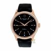 Kỳ Lân Luxury rolex cellini 50705rbr 0014 vang hong kim cuong 1 2 Đồng hồ Rolex Cellini mặt đen vành kim cương 50705RBR-0014