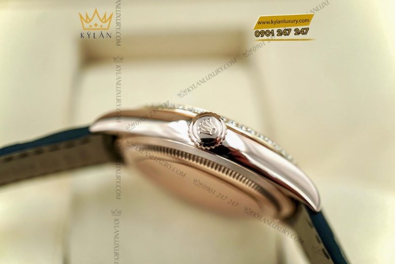 Đồng hồ Rolex Cellini mặt đen vành kim cương 50705RBR-0014