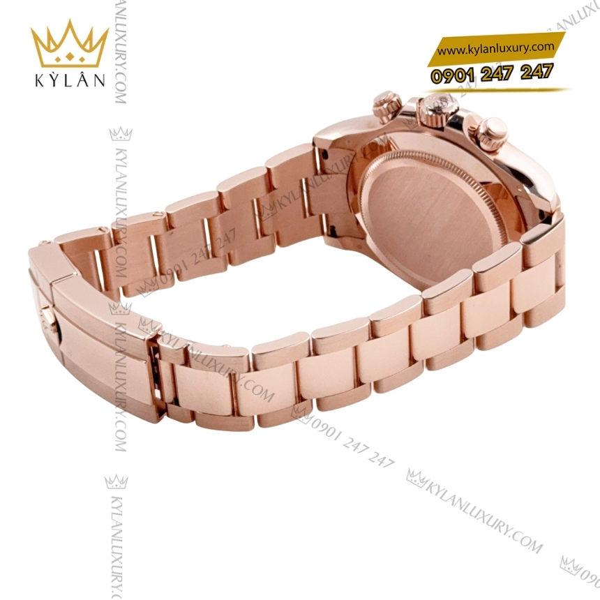 Kỳ Lân Luxury rolex cosmograph daytona 116505 0015 everose mat den 4 Đồng hồ Rolex Cosmograph Daytona 40 vàng hồng 116505-0015