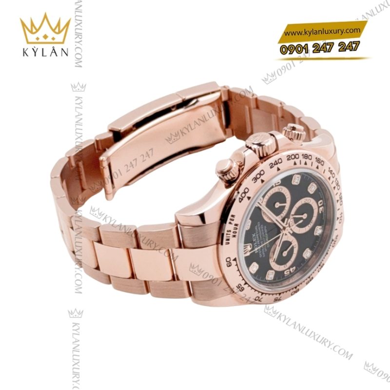 Đồng hồ Rolex Cosmograph Daytona 40 vàng hồng 116505-0015