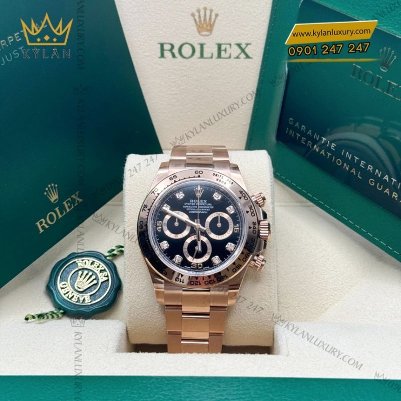 Đồng hồ Rolex Cosmograph Daytona 40 vàng hồng 116505-0015