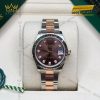 Đồng hồ Rolex Datejust 31 mặt chocolate kim cương 278271-0027