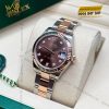 Đồng hồ Rolex Datejust 31 mặt chocolate kim cương 278271-0027