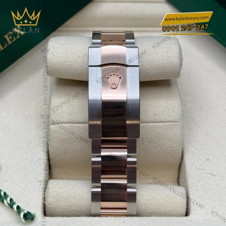 Kỳ Lân Luxury rolex datejust 36 126231 0020 mat den kim cuong 6 Đồng hồ Rolex Datejust 36 mặt đen kim cương 126231-0020