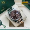Đồng hồ Rolex Datejust 36 mặt chocolate cọc dạ quang 126231-0044