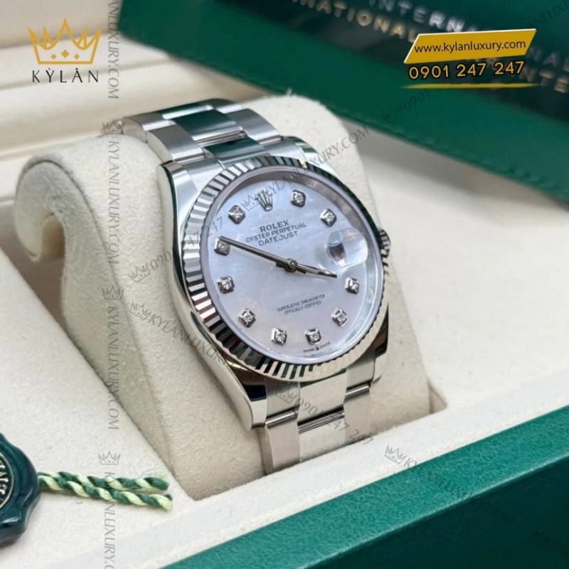 Đồng hồ Rolex Datejust 36 mặt xà cừ kim cương 126234-0020