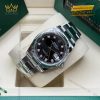 Đồng hồ Rolex Datejust 36 mặt đen cọc kim cương 126234-0028