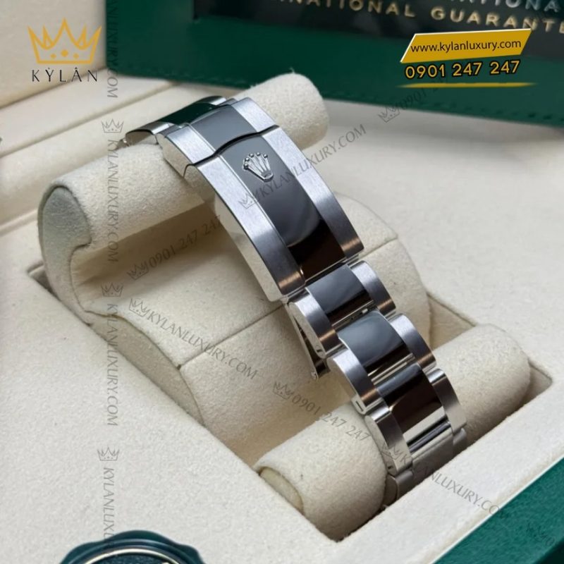 Đồng hồ Rolex Datejust 36 mặt đen cọc kim cương 126234-0028