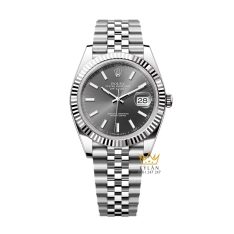 Đồng hồ Rolex Datejust 41 mặt xám cọc dạ quang 126334-0014
