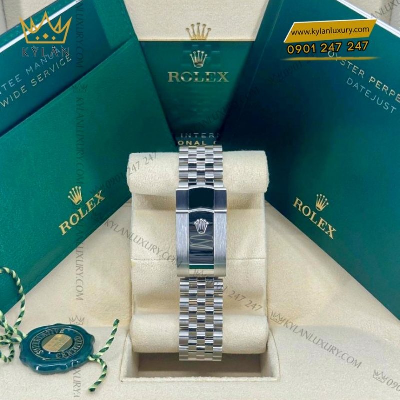 Đồng hồ Rolex Datejust 41 mặt xám cọc dạ quang 126334-0014