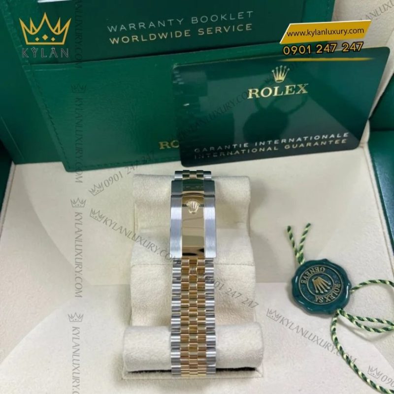 Đồng hồ Rolex Datejust 41 mặt đen cọc dạ quang 126333-0014
