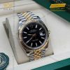 Đồng hồ Rolex Datejust 41 mặt đen cọc dạ quang 126333-0014