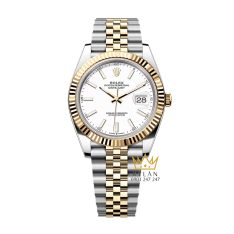 Đồng hồ Rolex Datejust 41 mặt trắng cọc dạ quang 126333-0016