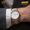 Đồng hồ Rolex Datejust 41 mặt trắng cọc dạ quang 126333-0016