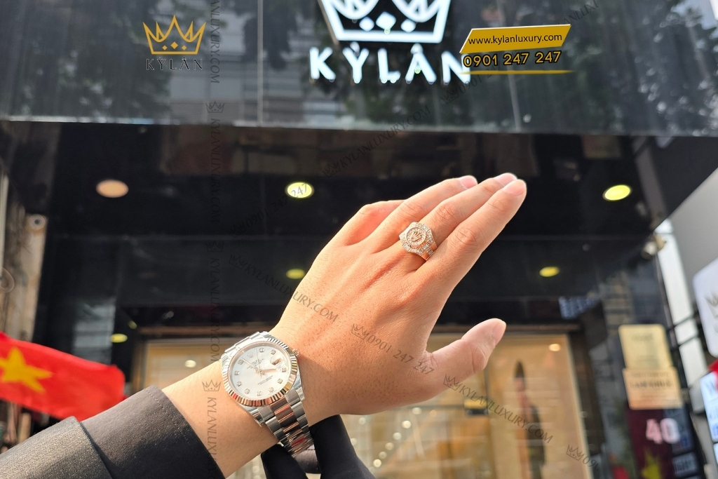 Kỳ Lân Luxury rolex datejust 41 xa cu day oyster 126331 0013 6 Đồng hồ Rolex Datejust 41 xà cừ dây oyster 126331-0013