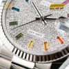 Đồng hồ Rolex Day Date 36 vàng trắng cọc rainbow 128239-0019