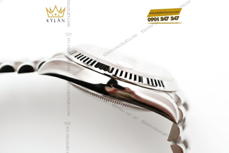 Đồng hồ Rolex Day Date 36 vàng trắng cọc rainbow 128239-0019