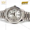 Đồng hồ Rolex Day Date 41 mặt số bạc cọc kim cương 218239-0006
