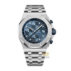 Đồng hồ Royal Oak Offshore Chronograph bản thép mặt số xanh 42mm
