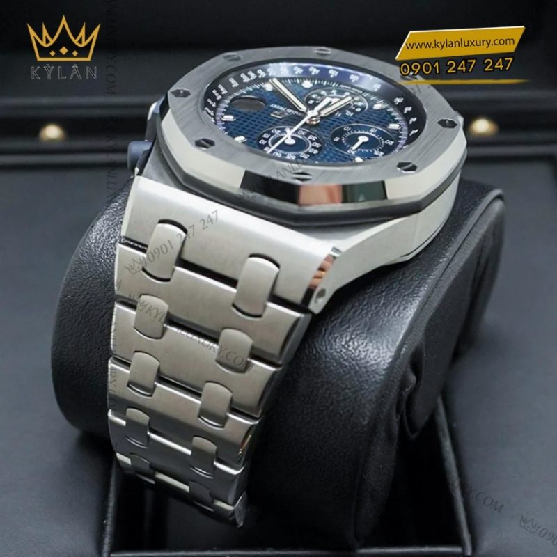 Đồng hồ Royal Oak Offshore Chronograph bản thép mặt số xanh 42mm