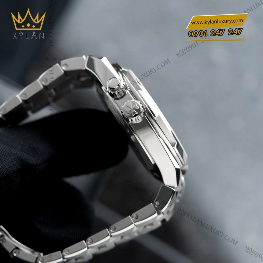 Kỳ Lân Luxury vacheron constantin overseas 7920v 210a b546 11 Đồng hồ Vacheron Constantin Overseas Dual Time mặt số đen 41mm