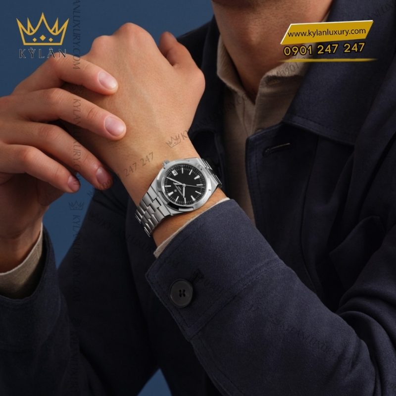Đồng hồ Vacheron Constantin Overseas Dual Time mặt số đen 41mm