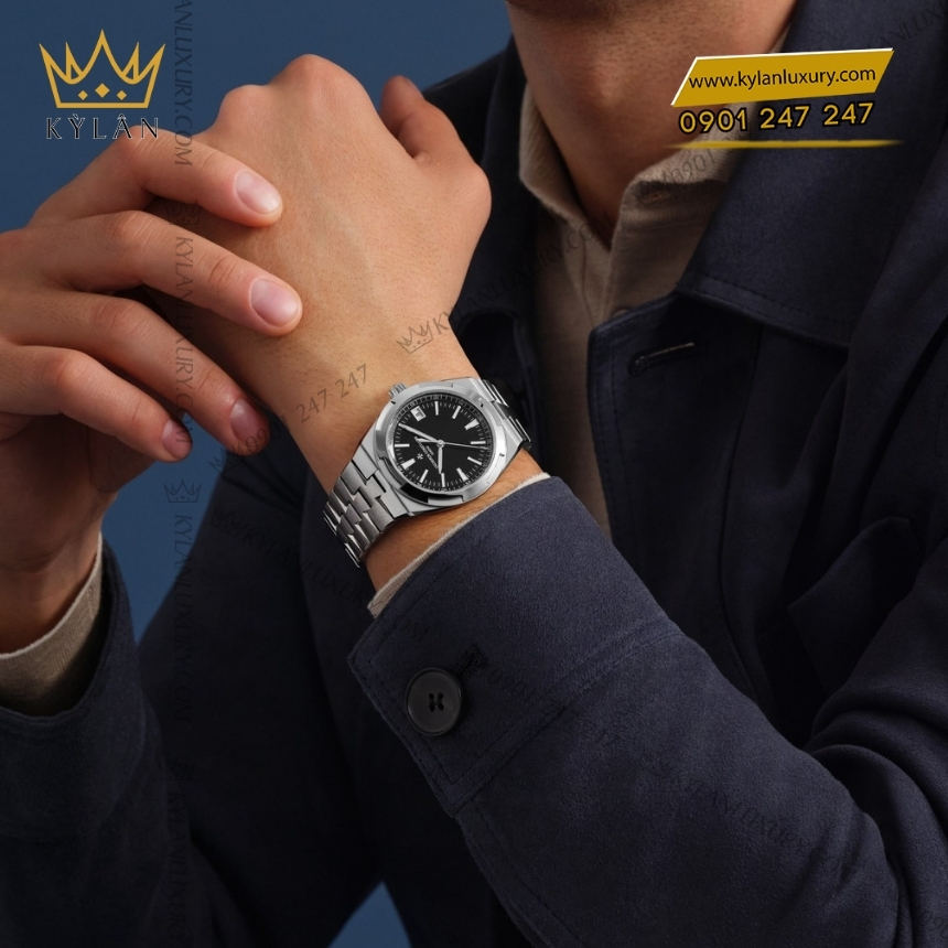 Kỳ Lân Luxury vacheron constantin overseas 7920v 210a b546 3 Đồng hồ Vacheron Constantin Overseas Dual Time mặt số đen 41mm