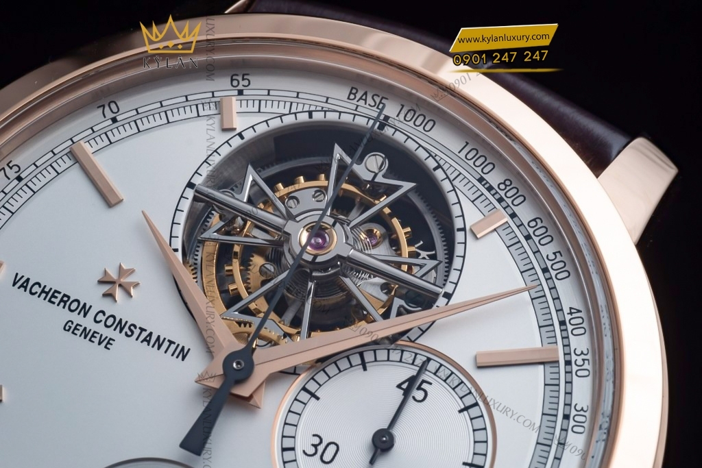 Kỳ Lân Luxury vacheron constantin tourbillon chronograph 5100t 000r b623 2 Đồng hồ Vacheron Constantin Tourbillon Chronograph vàng hồng