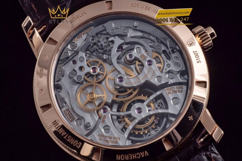 Đồng hồ Vacheron Constantin Tourbillon Chronograph vàng hồng