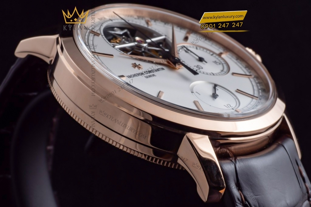 Kỳ Lân Luxury vacheron constantin tourbillon chronograph 5100t 000r b623 7 Đồng hồ Vacheron Constantin Tourbillon Chronograph vàng hồng