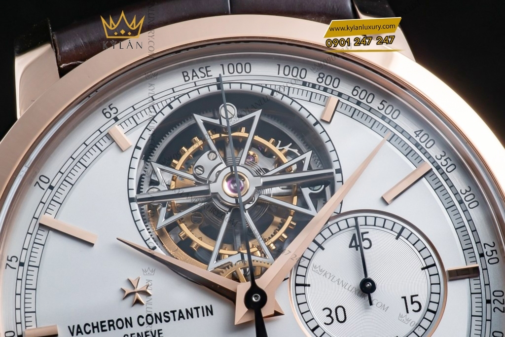 Kỳ Lân Luxury vacheron constantin tourbillon chronograph 5100t 000r b623 9 Đồng hồ Vacheron Constantin Tourbillon Chronograph vàng hồng