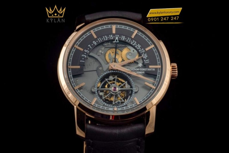 Đồng hồ Vacheron Constantin Traditionnelle Tourbillon vàng hồng lộ cơ