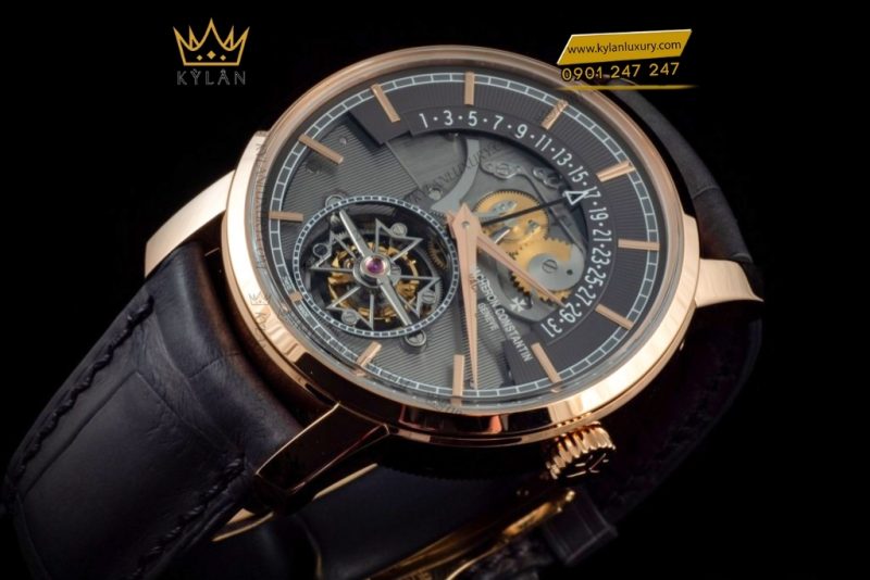 Đồng hồ Vacheron Constantin Traditionnelle Tourbillon vàng hồng lộ cơ