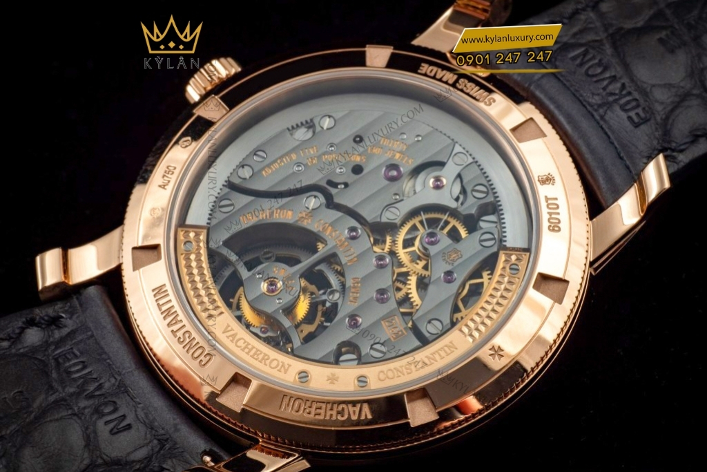 Kỳ Lân Luxury vacheron constantin traditionnelle 6010t 000r b638 7 Đồng hồ Vacheron Constantin Traditionnelle Tourbillon vàng hồng lộ cơ