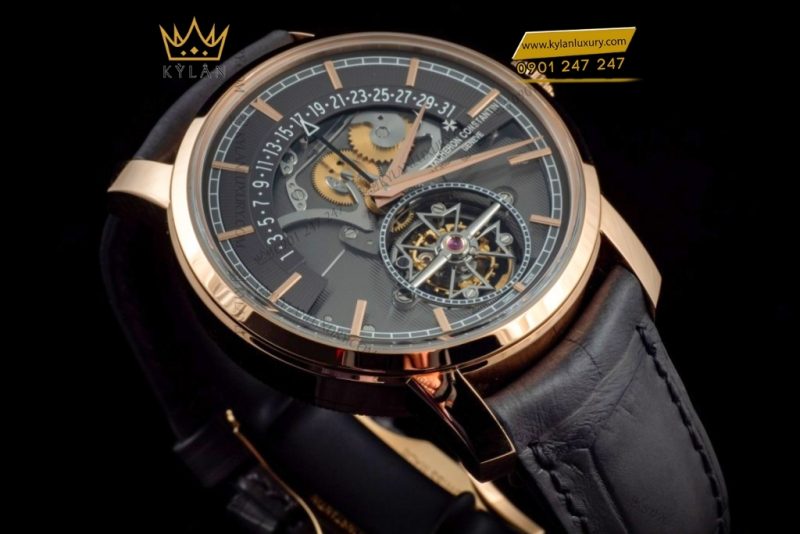 Đồng hồ Vacheron Constantin Traditionnelle Tourbillon vàng hồng lộ cơ