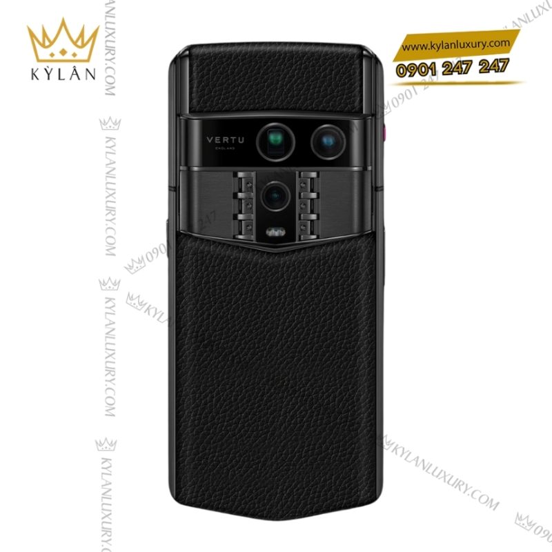 Điện thoại Vertu Agent Q Grained Calfskin - bản da bê đen