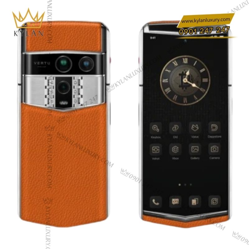 Điện thoại Vertu Agent Q Grained Calfskin (da bê cam)