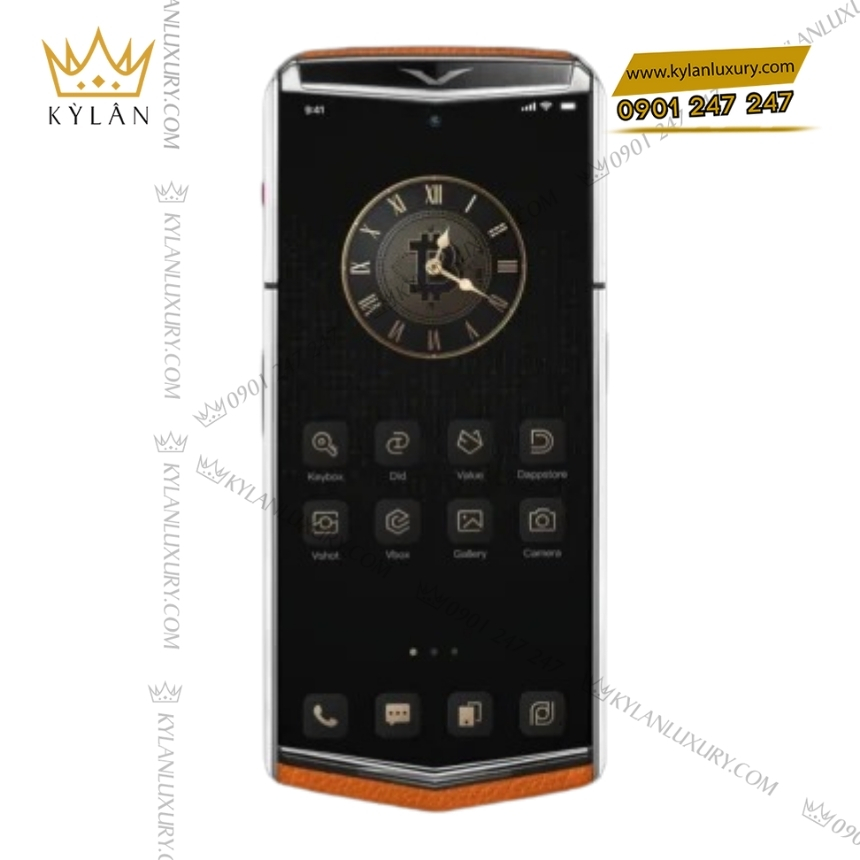 Kỳ Lân Luxury vertu agent q grained calfskin dawning orange 4 Điện thoại Vertu Agent Q Grained Calfskin (da bê cam)
